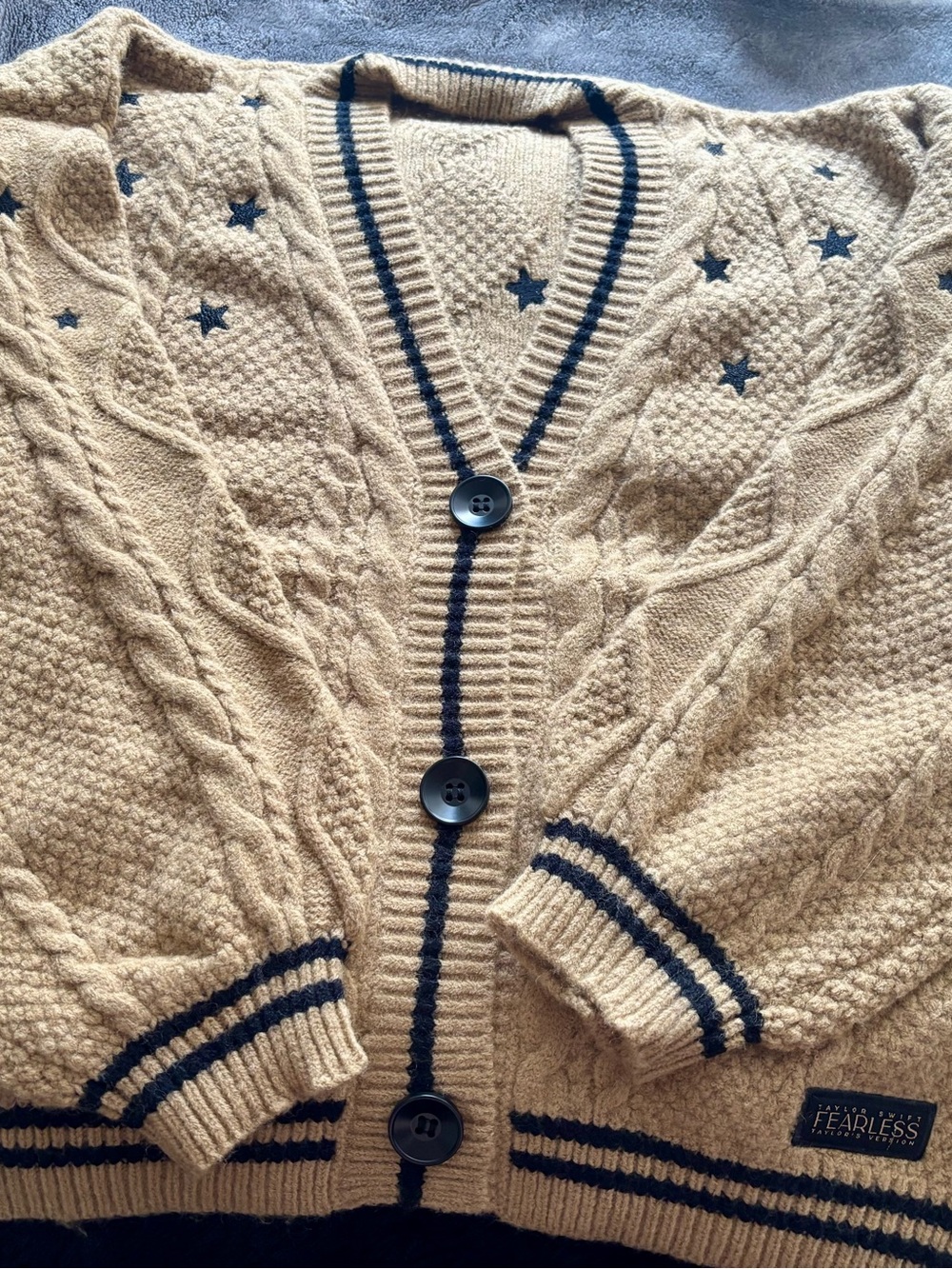 Taylor Swift Fearless Cardigan (M/L) – Brand New – $100 - Picture 1 of 7